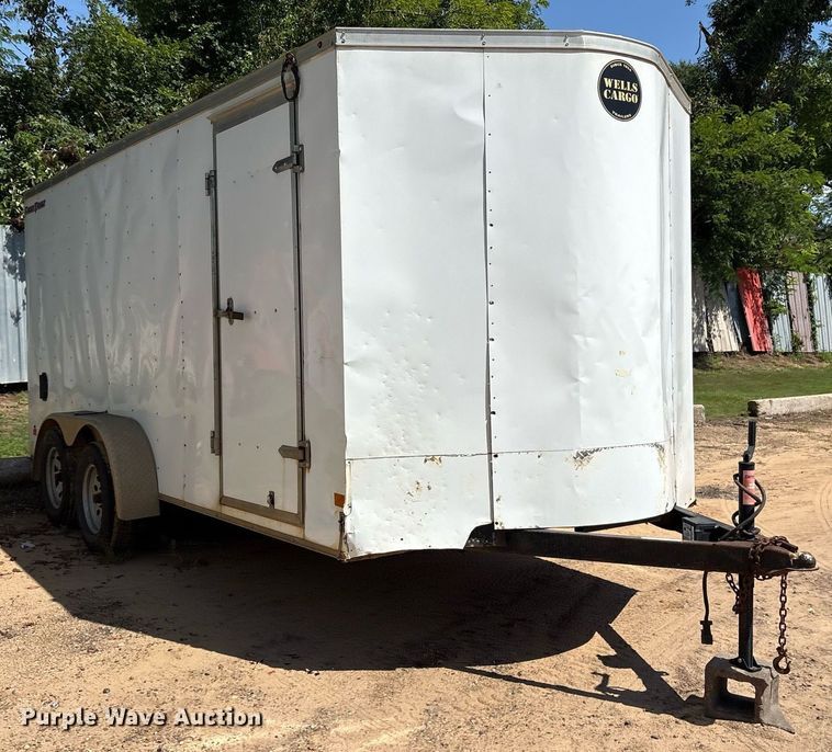 image for item DY0870 2019 Wells cargo enclosed cargo trailer