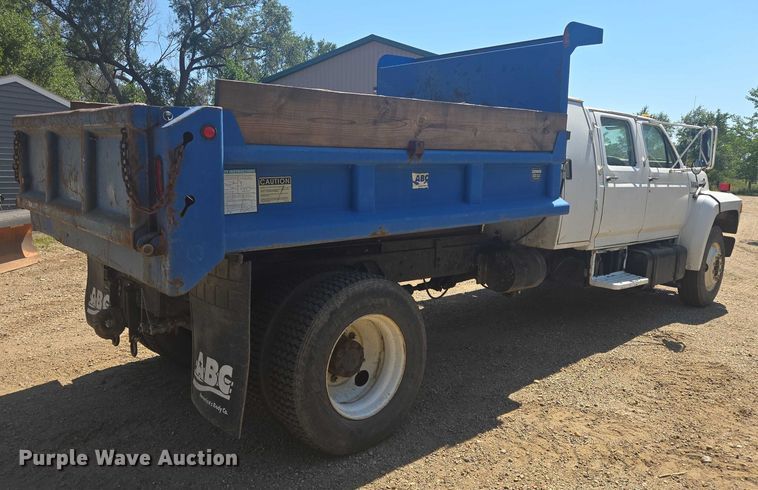 image for item DY1113 1990 Ford F700 Crew Cab dump truck