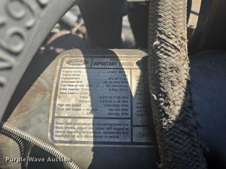 image for item DY1113 1990 Ford F700 Crew Cab dump truck