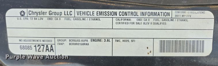 image for item DY1121 2011 Dodge Grand Caravan handicap accessible van