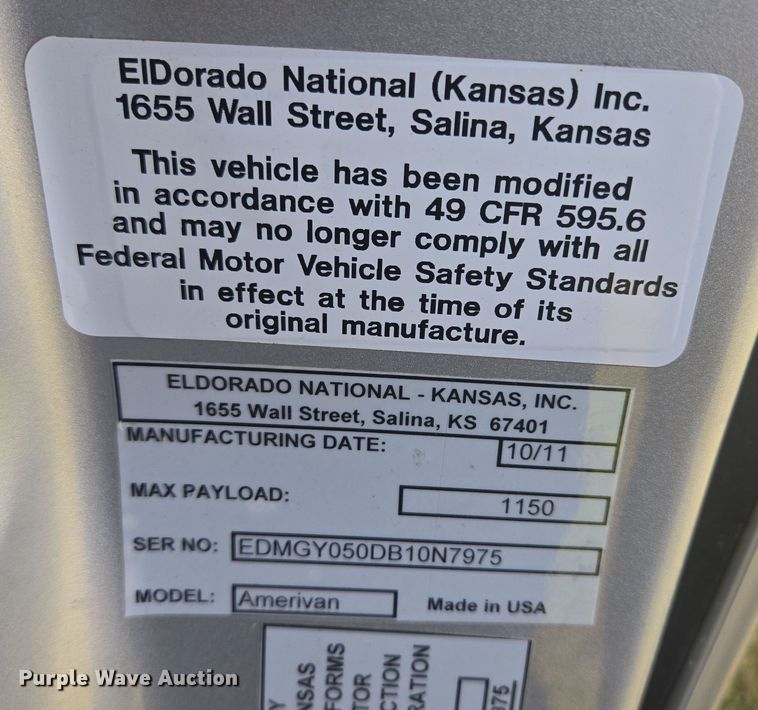 image for item DY1121 2011 Dodge Grand Caravan handicap accessible van