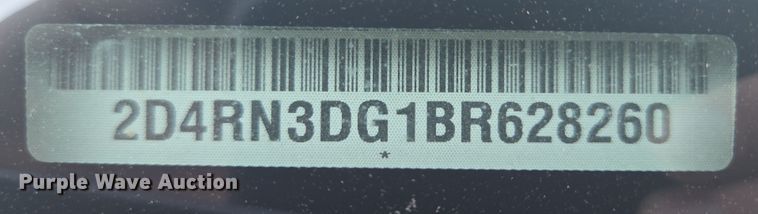 image for item DY1121 2011 Dodge Grand Caravan handicap accessible van