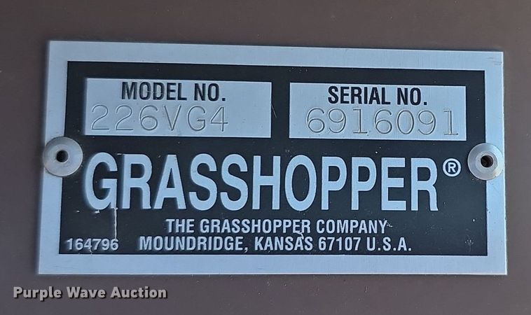 image for item DZ6136 Grasshopper  226VG4 ZTR lawn mower