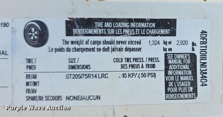 image for item DZ6142 2020 Master Tow 80THDEB tow dolly car dolly