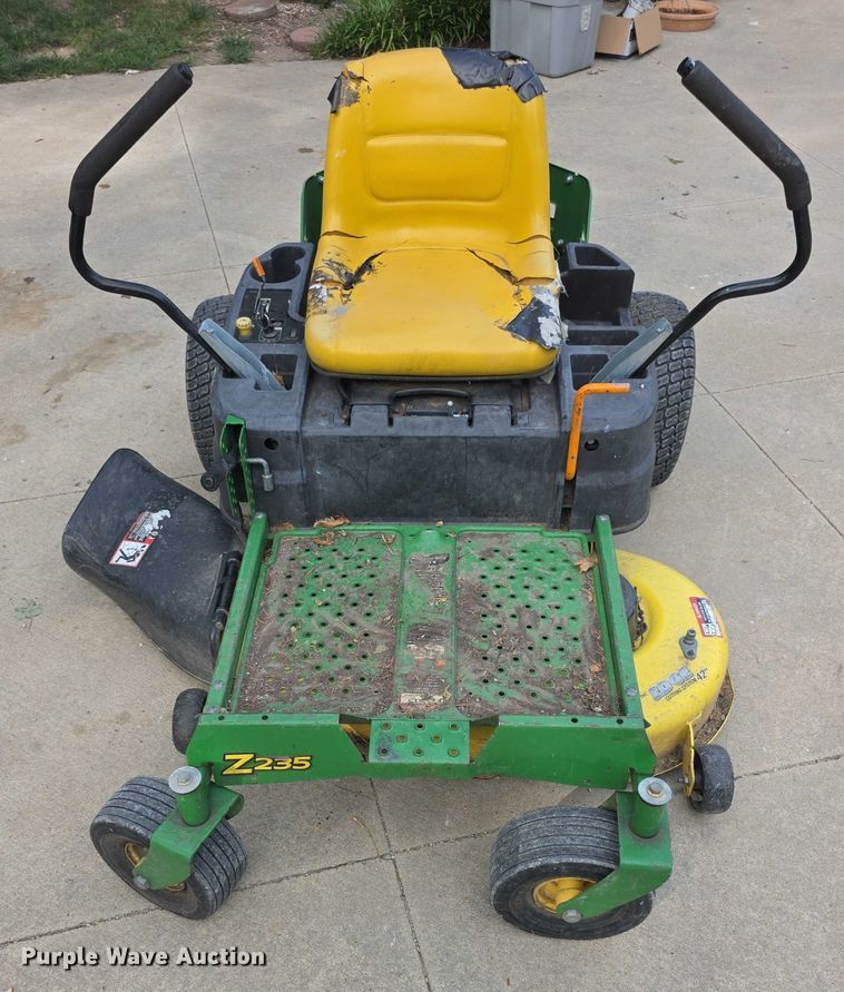 image for item DZ6152 John Deere EZ Trak Z235 ZTR lawn mower