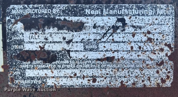 image for item DZ8938 2011 Neal tilt deck equipment trailer