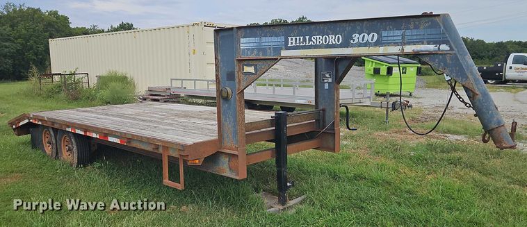 image for item EB8256 2000 Hillsboro Industries 300 equipment trailer