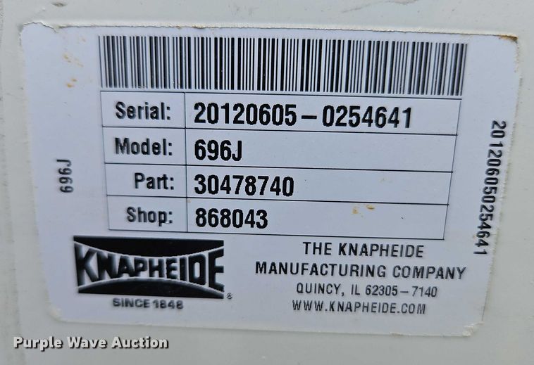 image for item EB8262 Knapheide 696J utility bed