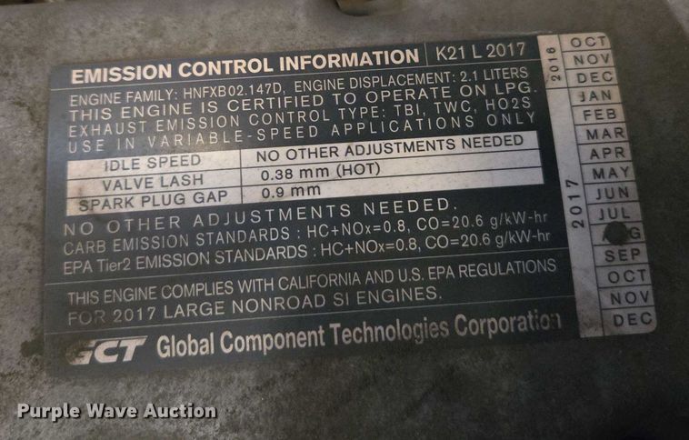 image for item EC1123 2017 UniCarriers CFS40 forklift
