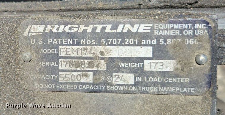 image for item EC1124 2017 UniCarriers PF50 forklift