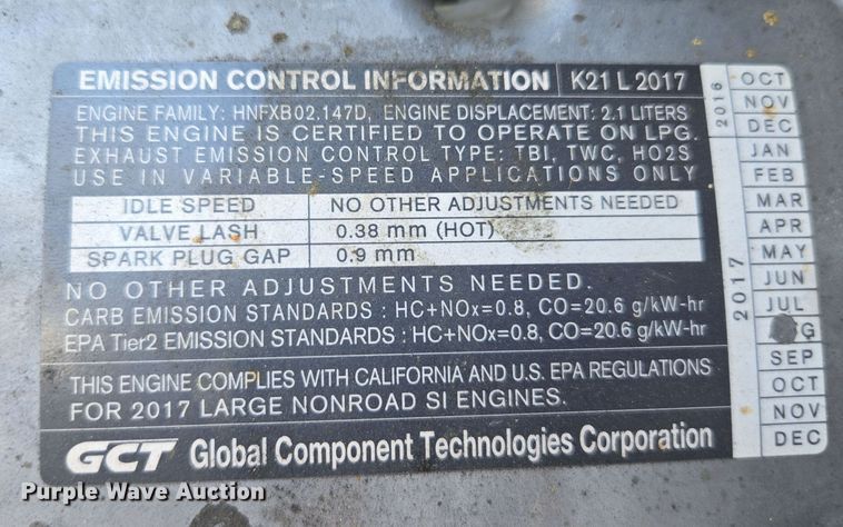 image for item EC1126 2017 UniCarriers CFS40 forklift