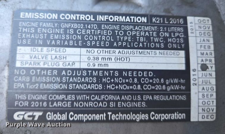 image for item EC1144 2017 UniCarriers PF50 forklift