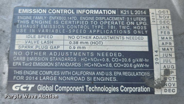 image for item EC1145 2014 UniCarriers AF50 forklift