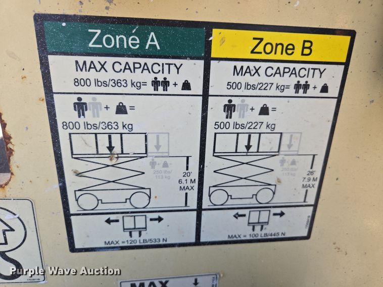 image for item EC1146 2013 JLG Industries 2630 ES scissor lift