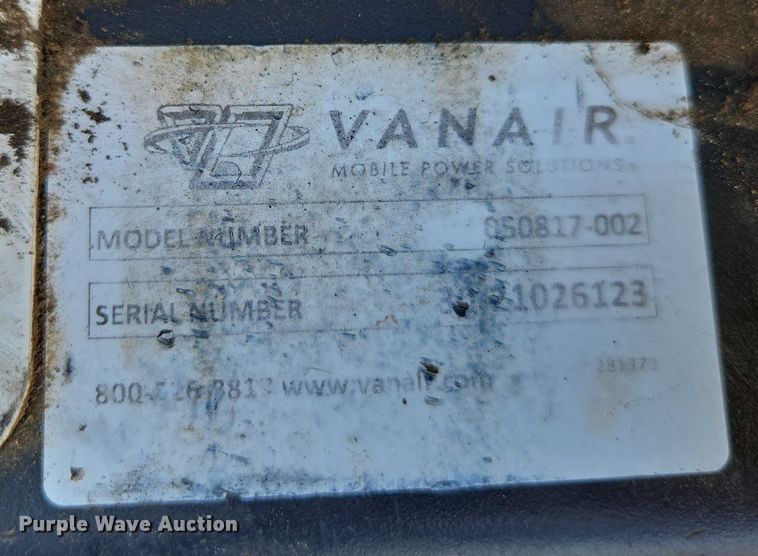 image for item EC1157 Vanair 050817-002 welder/generator