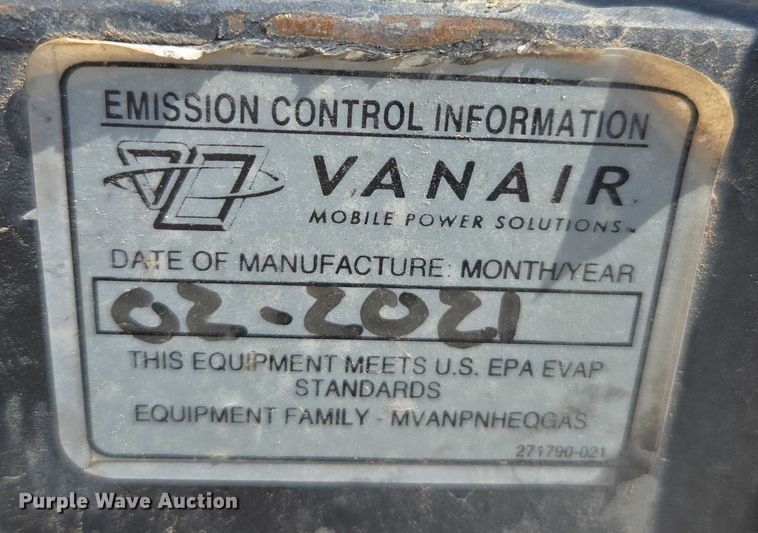 image for item EC1157 Vanair 050817-002 welder/generator