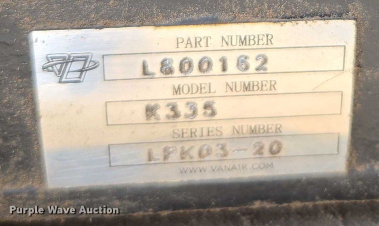 image for item EC1157 Vanair 050817-002 welder/generator