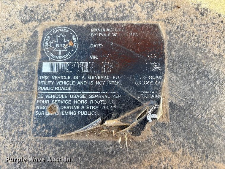 image for item EC4385 2003 Polaris utility vehicle