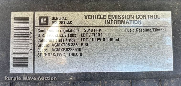 image for item EE3947 2010 Chevrolet Express 1500 van