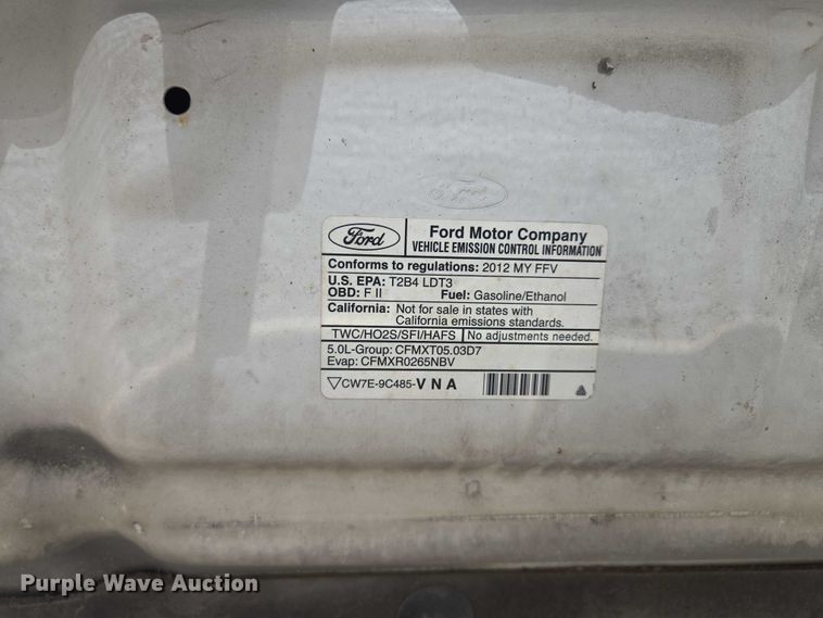 image for item EF1756 2012 Ford F150 pickup truck