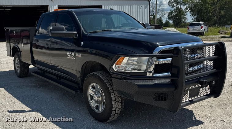 image for item EF2162 2013 Dodge Ram 3500 Crew Cab utility bed pickup truck