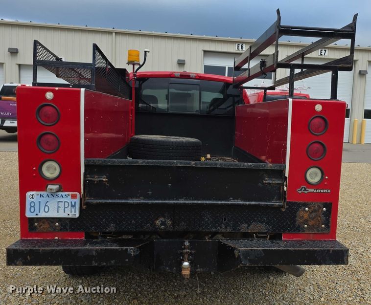 image for item EF3601 2008 Dodge Ram 1500 Quad Cab utility bed pickup truck