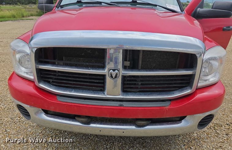 image for item EF3601 2008 Dodge Ram 1500 Quad Cab utility bed pickup truck