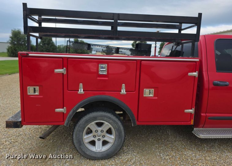 image for item EF3601 2008 Dodge Ram 1500 Quad Cab utility bed pickup truck