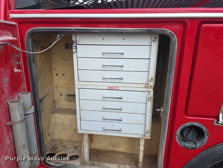 image for item EF3601 2008 Dodge Ram 1500 Quad Cab utility bed pickup truck