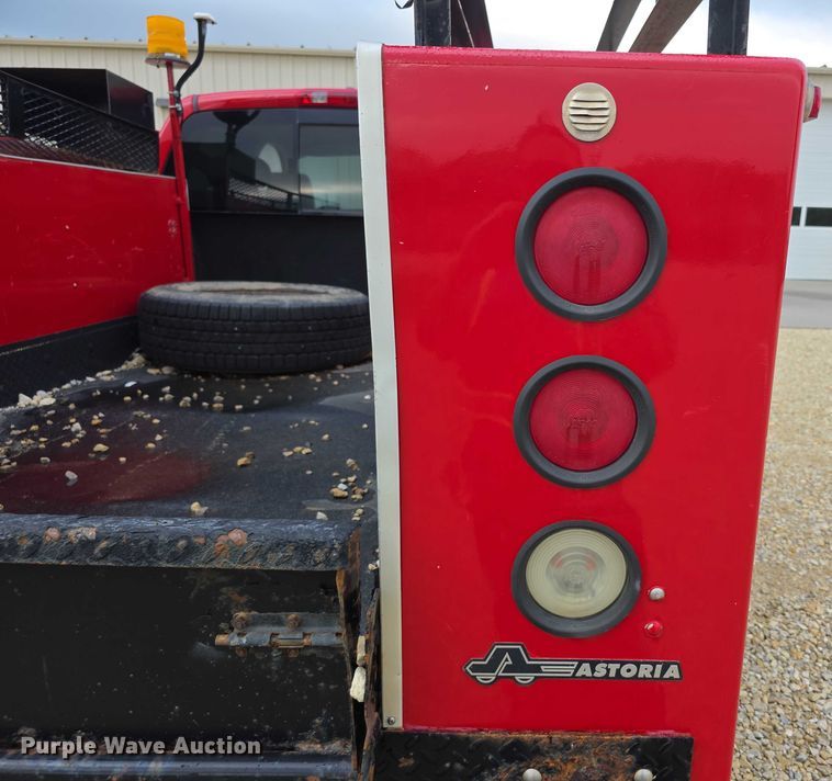 image for item EF3601 2008 Dodge Ram 1500 Quad Cab utility bed pickup truck