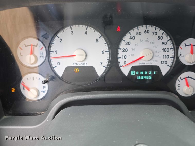 image for item EF3601 2008 Dodge Ram 1500 Quad Cab utility bed pickup truck