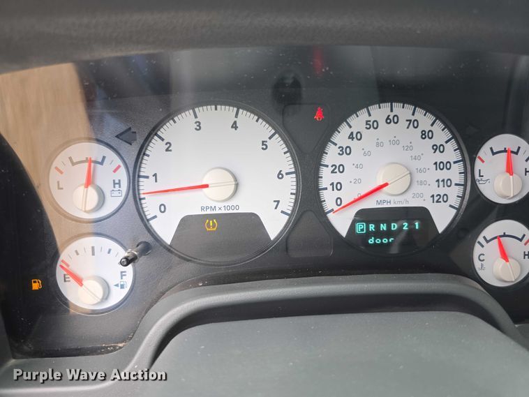 image for item EF3601 2008 Dodge Ram 1500 Quad Cab utility bed pickup truck