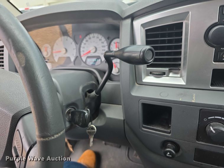 image for item EF3601 2008 Dodge Ram 1500 Quad Cab utility bed pickup truck