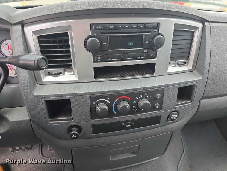 image for item EF3601 2008 Dodge Ram 1500 Quad Cab utility bed pickup truck