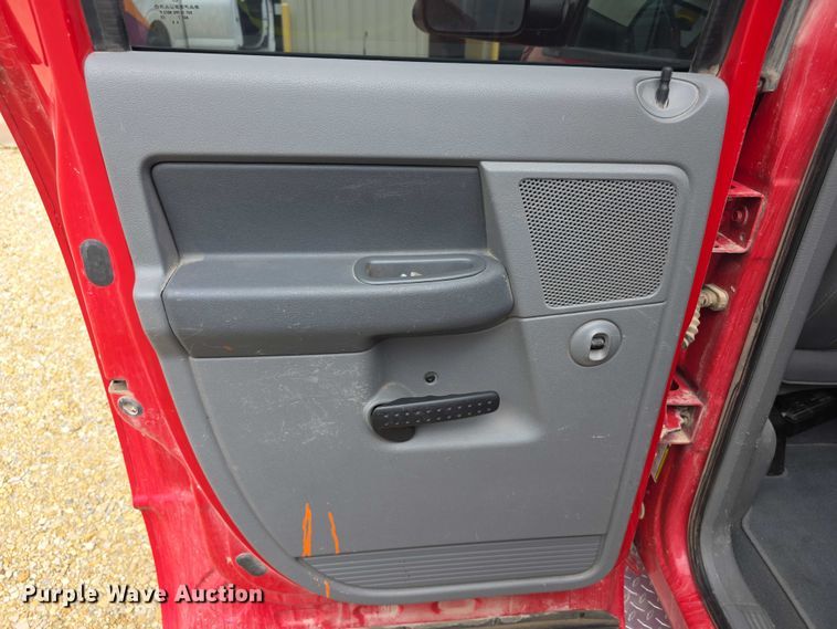 image for item EF3601 2008 Dodge Ram 1500 Quad Cab utility bed pickup truck