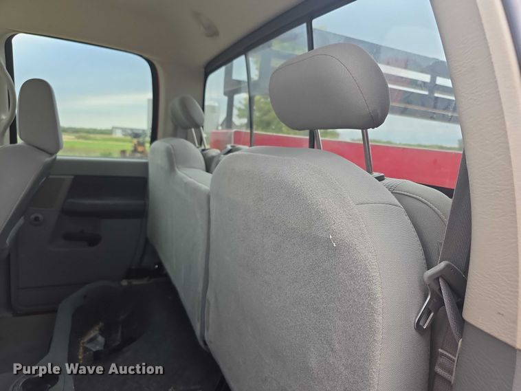 image for item EF3601 2008 Dodge Ram 1500 Quad Cab utility bed pickup truck