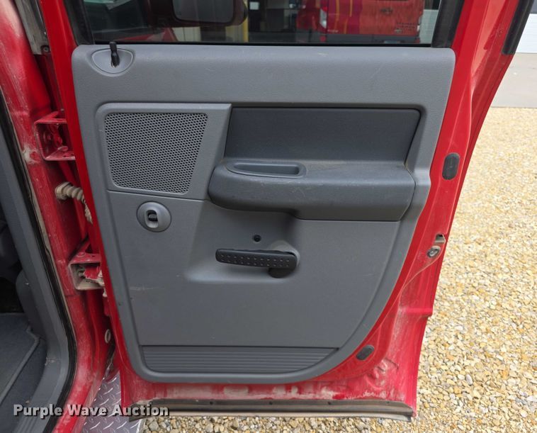 image for item EF3601 2008 Dodge Ram 1500 Quad Cab utility bed pickup truck