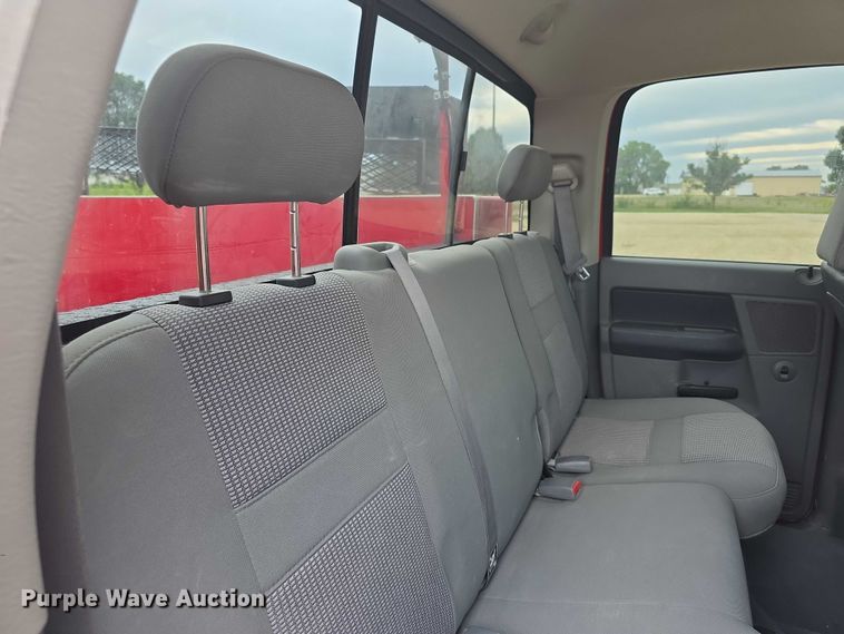 image for item EF3601 2008 Dodge Ram 1500 Quad Cab utility bed pickup truck