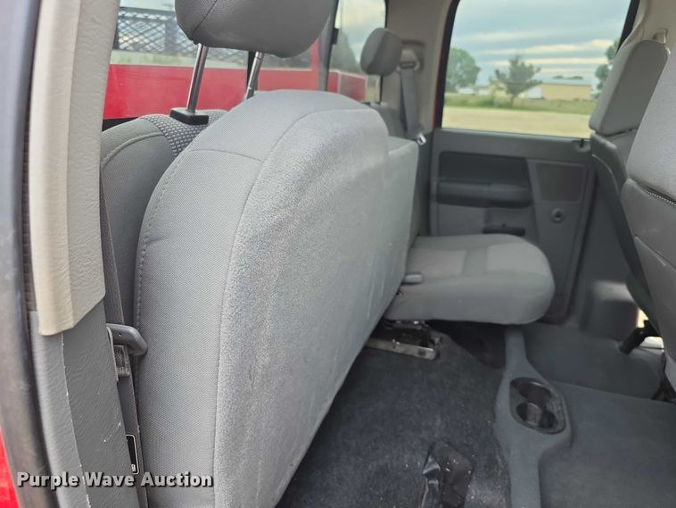 image for item EF3601 2008 Dodge Ram 1500 Quad Cab utility bed pickup truck