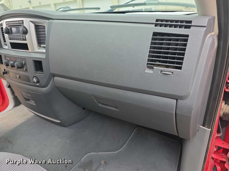 image for item EF3601 2008 Dodge Ram 1500 Quad Cab utility bed pickup truck