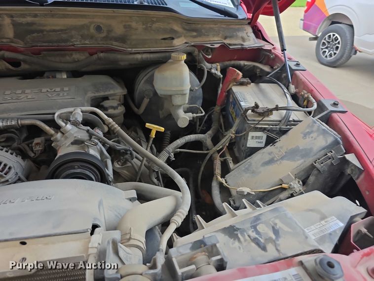 image for item EF3601 2008 Dodge Ram 1500 Quad Cab utility bed pickup truck