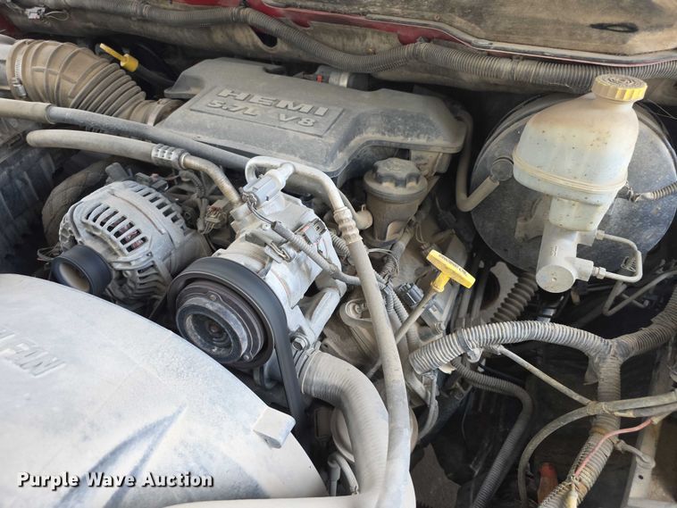 image for item EF3601 2008 Dodge Ram 1500 Quad Cab utility bed pickup truck