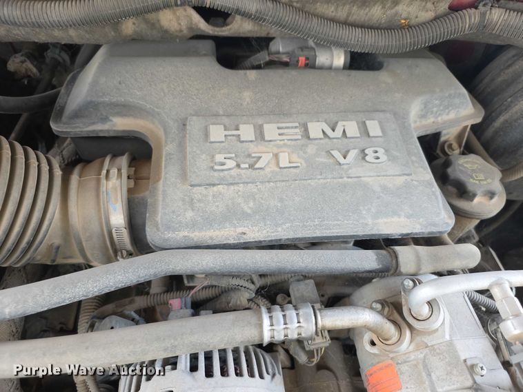 image for item EF3601 2008 Dodge Ram 1500 Quad Cab utility bed pickup truck