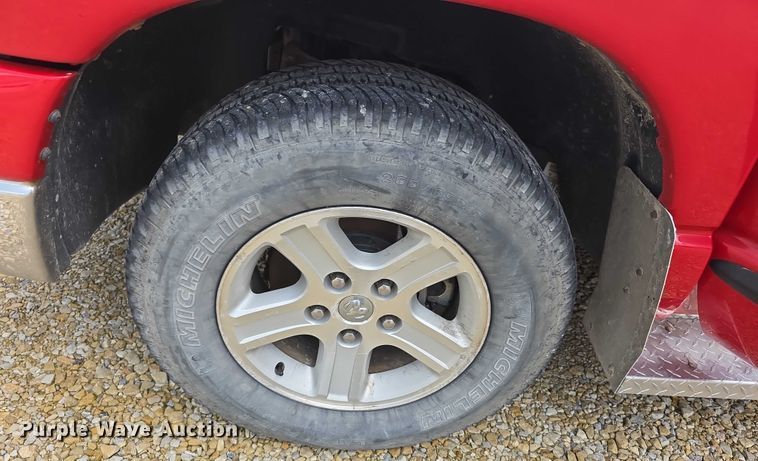 image for item EF3601 2008 Dodge Ram 1500 Quad Cab utility bed pickup truck