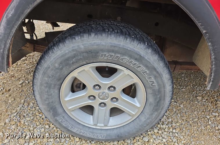 image for item EF3601 2008 Dodge Ram 1500 Quad Cab utility bed pickup truck