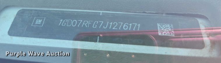 image for item EF3766 2018 GMC Savana utility van