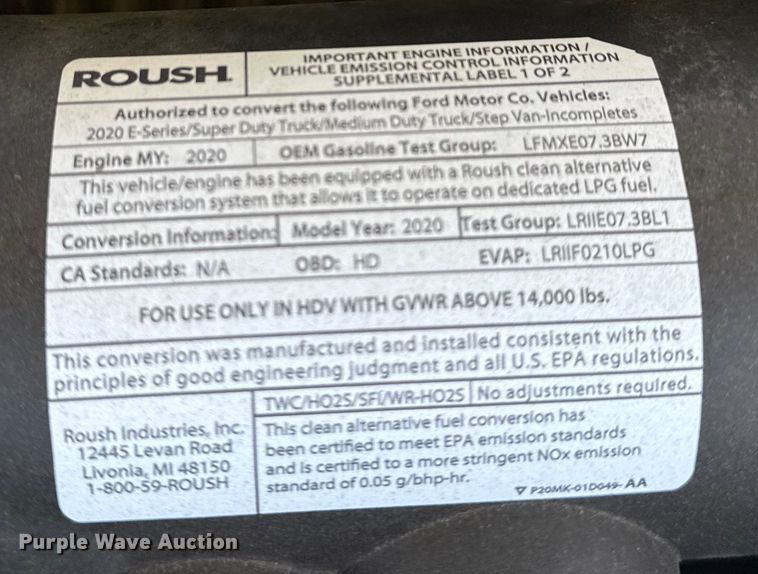 image for item EG6152 2021 Ford E450 Super Duty delivery truck