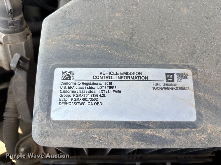 image for item EL6096 2019 Chevrolet Silverado 1500 pickup truck