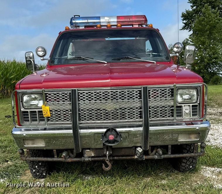 image for item EM2158 1982 Chevrolet K30 Custom Deluxe brush fire truck