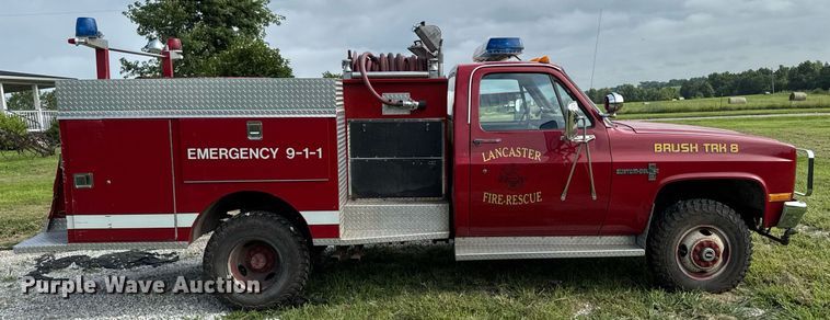 image for item EM2158 1982 Chevrolet K30 Custom Deluxe brush fire truck